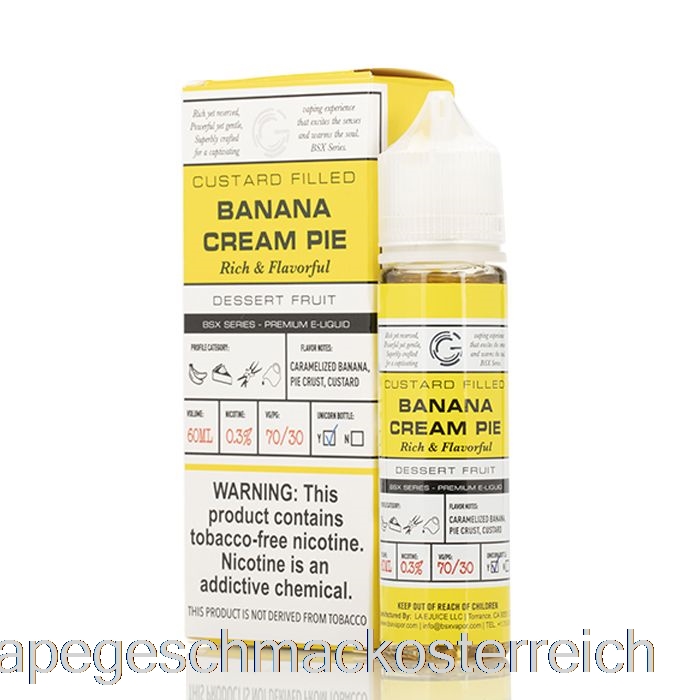 Bananencremetorte - BSX-Serie - 60 Ml 0 Mg Vape-Geschmack